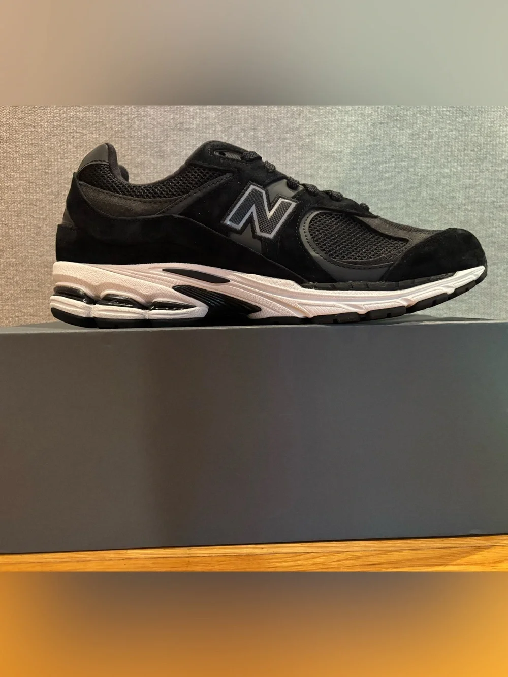 New Balance Black and White Men's 2002R. New in box. 10.5